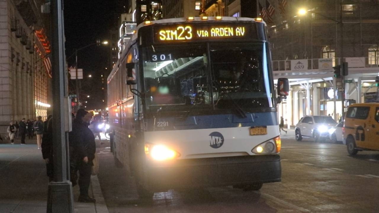 NYCT Bus: 2013 MCI D4500CT #2291 on the SIM23 at 5th Avenue and 54th ...