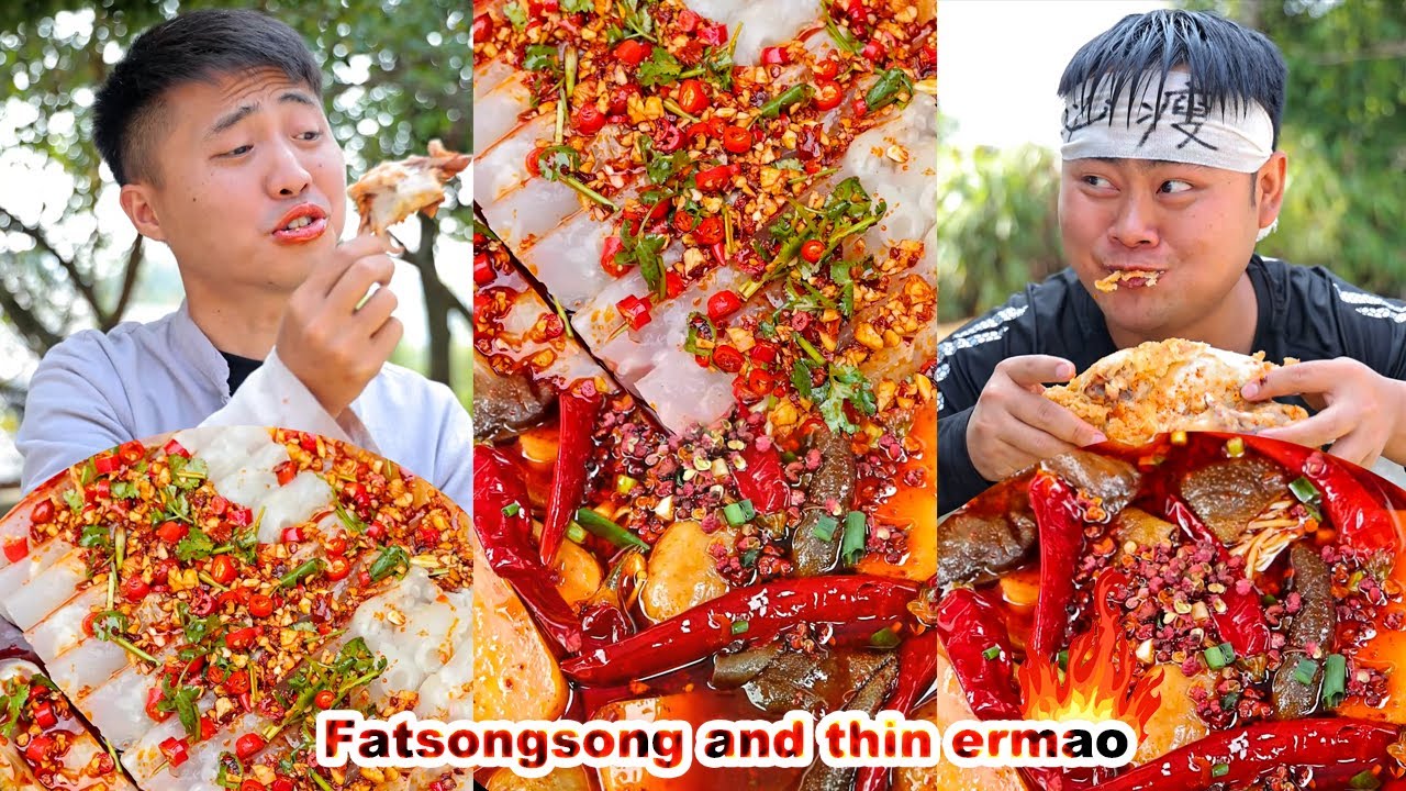 Mukbang  poulet frit  Comment cuisiner du poulet frit   Songsong  Ermao