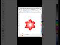 Coreldraw design tutorial 🌹 #shorts