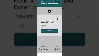 VTU SGPA Calculator Demo screenshot 5