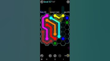 How To Solve Flow Free Hexes 7x7 Mania Level 57 Board Walk Through Solution Walkthrough