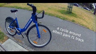 A cycle around albert park f1 track