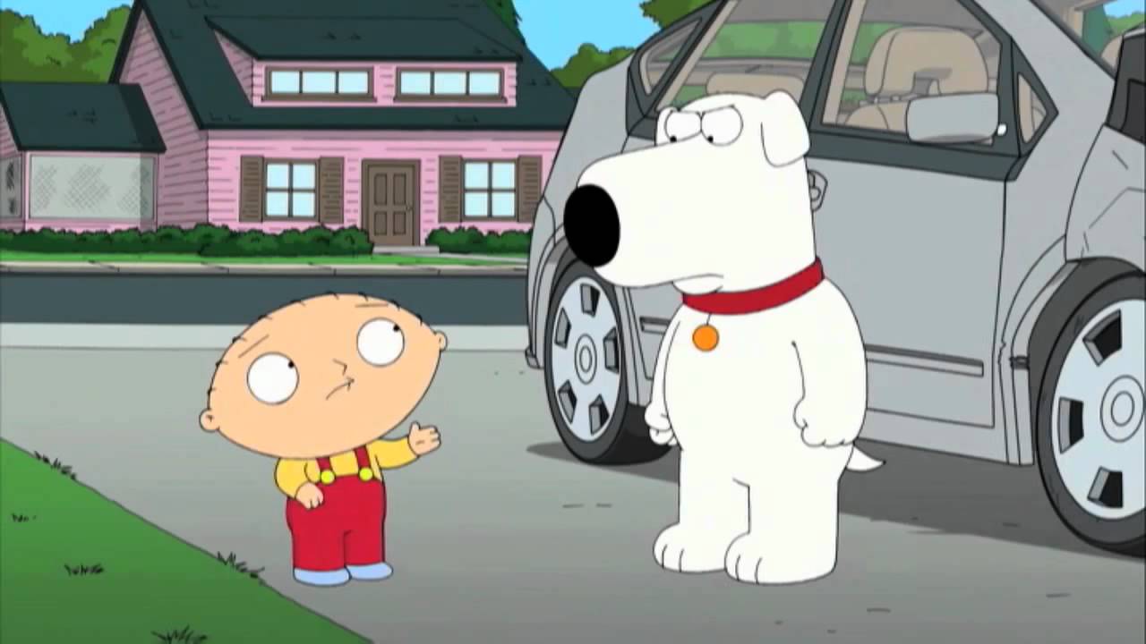 FAMILY GUY   Table to TV  Wrecked Car