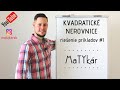 KVADRATICKÉ NEROVNICE - riešenie príkladov #1