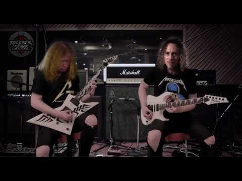 ⚡ Kirk Hammett & Dave Mustaine: Ride the Lightning Solo Duel 🎸