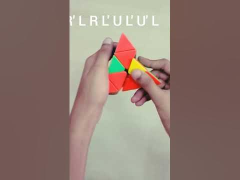 Rubik's pyraminx last layer algorithm flipped edge solution ! - YouTube