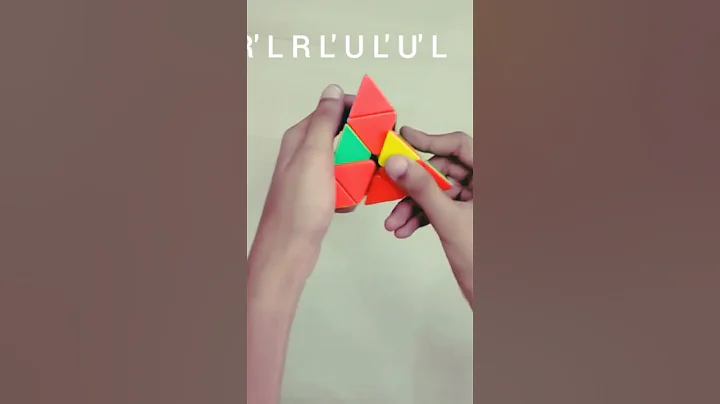 Rubik's pyraminx last layer algorithm flipped edge solution !