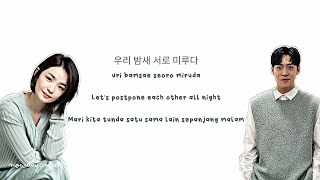 John Park (존 박) & Jeon Mido (전미도) - Stay (밤새 서로 미루다) Lirik indo/eng/HAN/ROM Sub|Terjemahan
