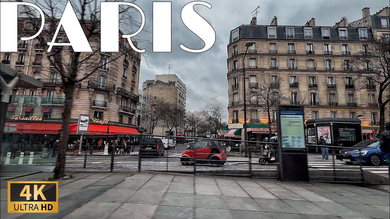 🇫🇷[Paris France 4K HDR Walking Tour] Paris Tram Ride 