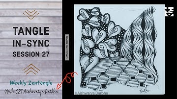 LandGirlz And Olluan - Zentangle Patterns - Tangle InSync#25 - Year 2021 - Weekly