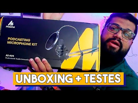 Microfone MAOMO AU-04 unboxing