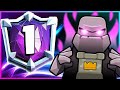 MY MAIN GOLEM DECK just REACHED RANK #1 IN CLASH ROYALE! 🏆