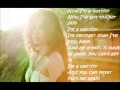 Demi Lovato Warrior LYRICS ON SCREEN YouTube