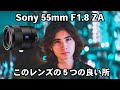 Sonnar T* FE 55mm F1.8 ZA | ５つの良い所！Sony ZEISS 優秀レンズの感想＊SonyA7Ⅲ
