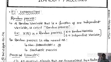 Module 3: Random processes Introduction, Ensemble