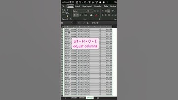 How to AutoFit your Data without the mouse (Easy) #excel #spreadsheets #excelsolutions #autofit