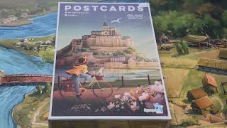 “Postcards” Board Game Unboxing (Retail Edition