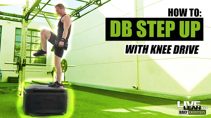 How To Do A DUMBBELL STEP UP WITH KNEE DRIVE | Exercise Demonstration Video and Guide