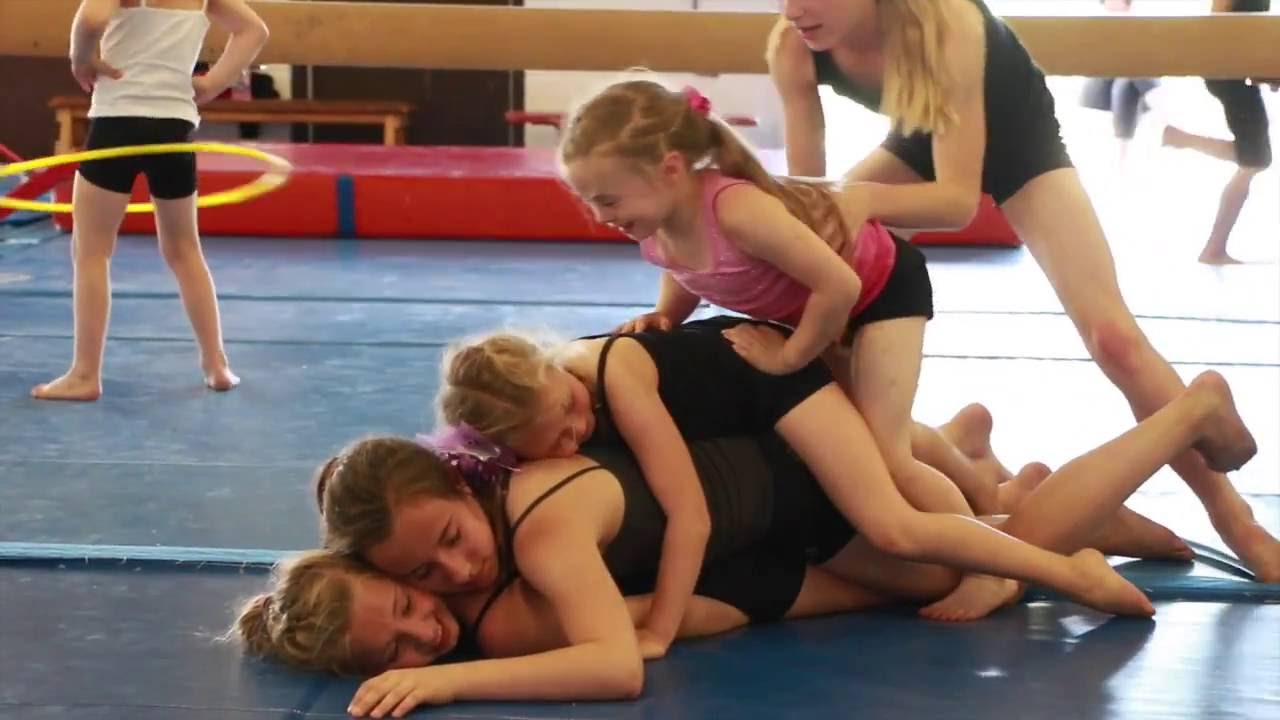 "We Are All Satellites" written by Gary Gillespie and the Rockin' Satellites Gymnasts