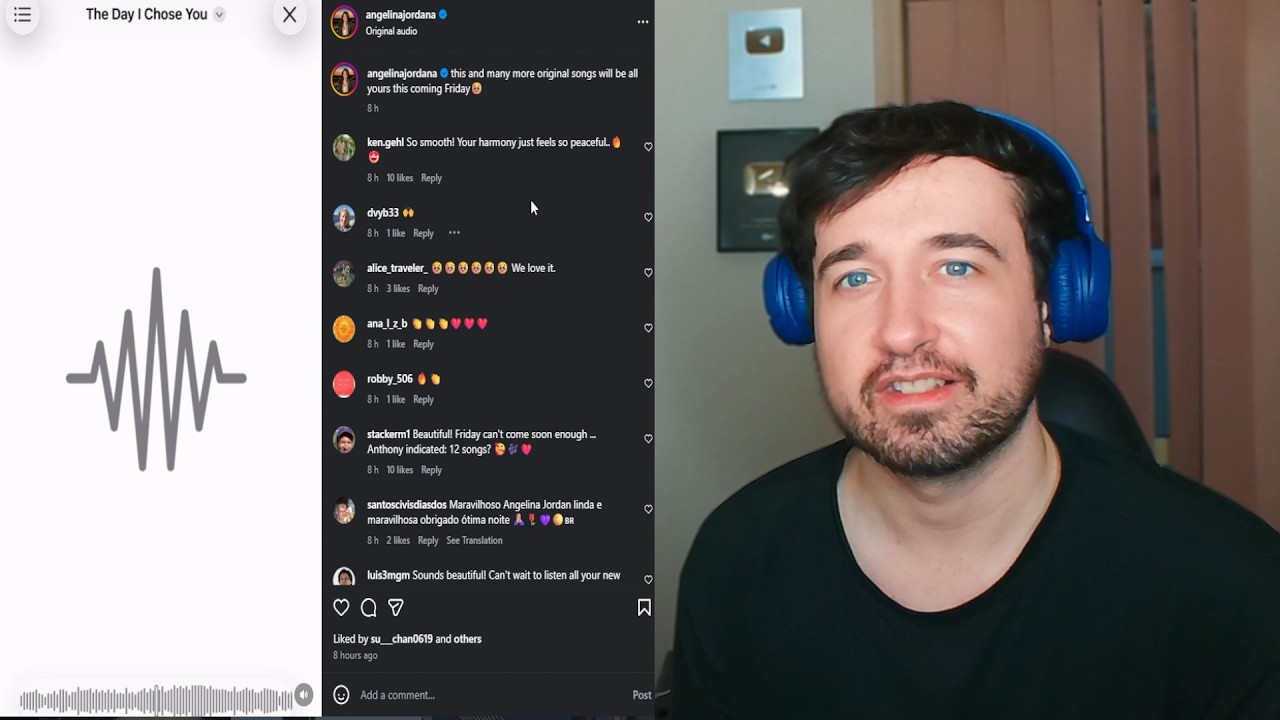 Новая, ранее не издававшаяся песня Анджелины Джордан! «The Day I Chose You» (Реакция!!)