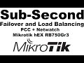 DUAL WAN Sub Second Failover and Load Balancing using PCC + Netwatch using Mikrotik hEX RB750Gr3