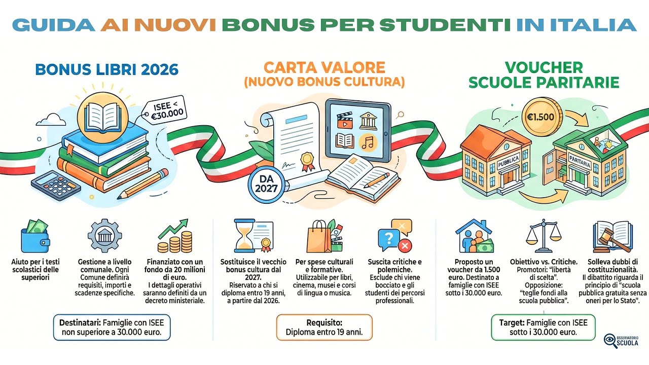 Bonus studenti: la guida essenziale alle novità del 2026 - 2027