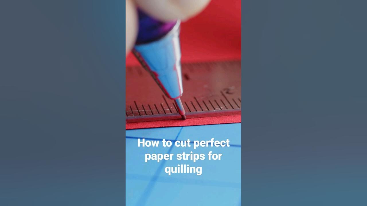 Quick Tip #1 - How to Cut Your Own Paper Strips - 3D Paper Art