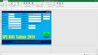 Tutorial SPJ BOS 2018 dengan Excel (Ke-1)