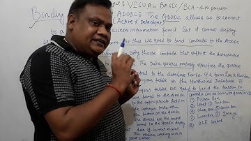 BINDING CONTROLS TO THE ADODC IN VISUAL BASIC 6.0