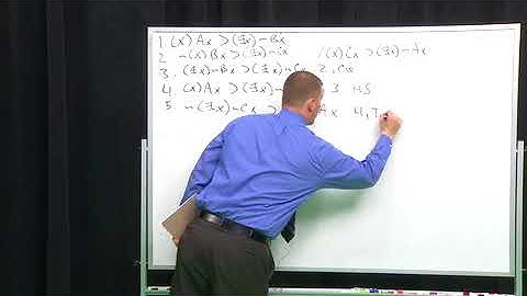 Predicate Logic Proofs using EI, UI, UG, EG & CQ Part 4