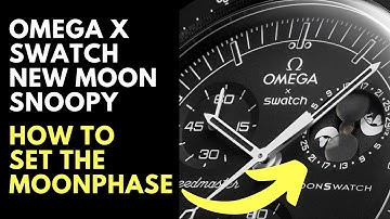 Swatch x Omega Moonswatch Mission To Moonphase Snoopy Black: Moonphase Settings & Manual