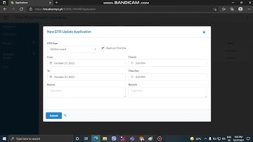 HOW TO FILE FOR DTR UPDATE