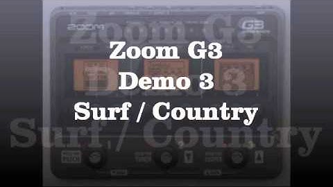 Zoom G3 Demo 3 - Surf / Country
