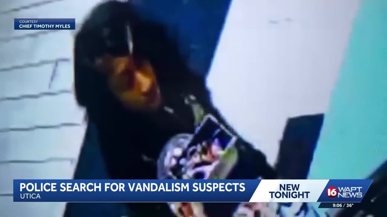 Police seek help identifying suspects in Utica vandalism - YouTube
