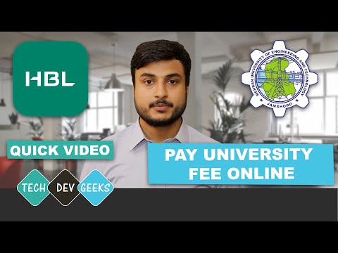 Pay university fees or challan online through HBL Internet Banking or HBL Mobile App