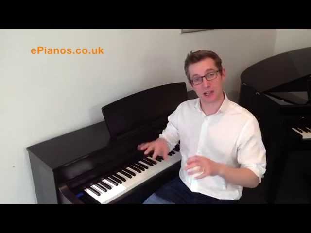 First look demo - New Yamaha Clavinova CLP575 Digital Piano - YouTube