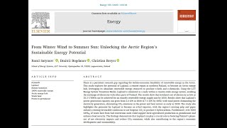 Laplands Green D - Unlocking The Arctics Sustainable Energy And E-Fuel Potential