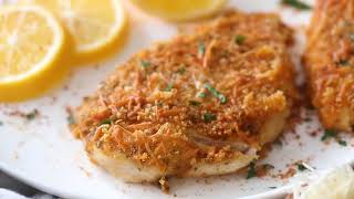 The Juiciest Baked Chicken Breasts with Parmesan-Panko