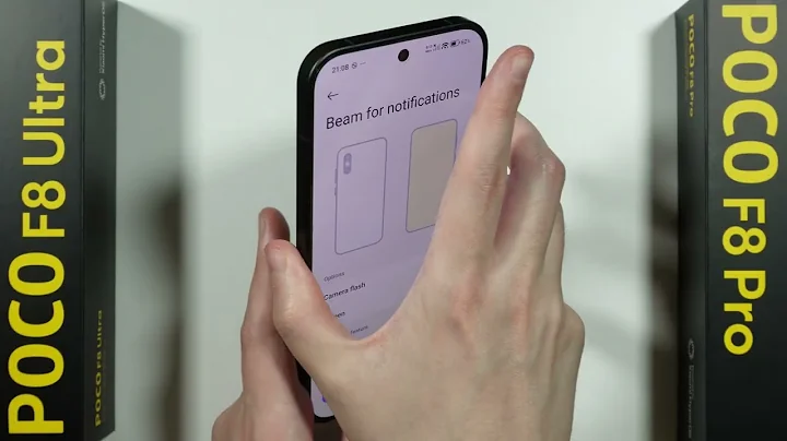 POCO F8 Pro/F8 Ultra: How to Enable Flashlight for Notifications (Beam for Notifications)