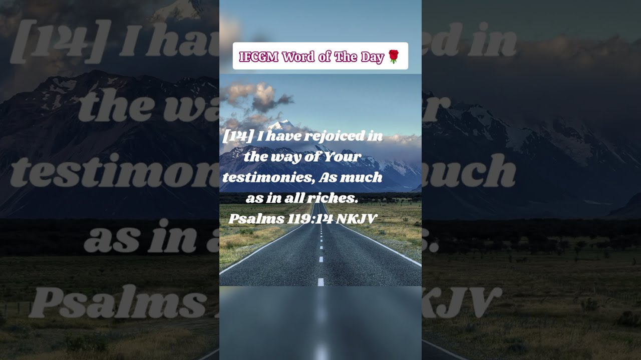 Psalm 119 Vs 9 16 Order My Steps In Your Word IFCGM Word Of The Psalm 119 Vs 9 16 Order My Steps In Your Word IFCGM Word Of The