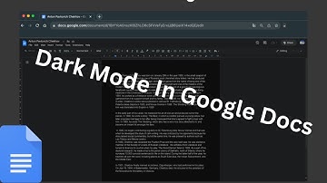 Google Docs Dark Mode | How To Activate Dark Mode in Google Doc