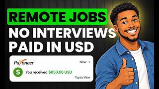 No Interview Remote Jobs That Pay In USD