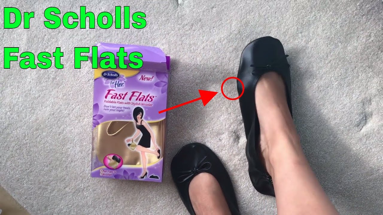 scholl foldable ballet flats