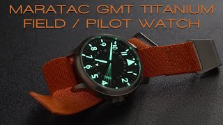 Maratac GMT Titanium Field / Pilot Watch