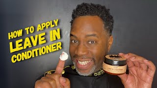 HOW TO APPLY LEAVE IN CONDITIONER | Barber Luther King screenshot 5