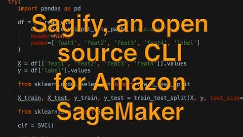 Sagify, an open source CLI for Amazon SageMaker