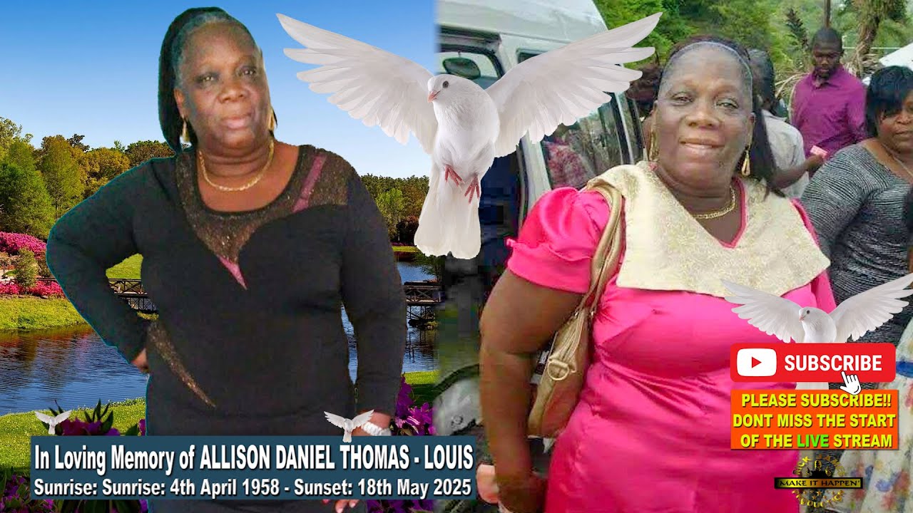 The Funeral Service of ALLISON DANIEL THOMAS - LOUIS - YouTube