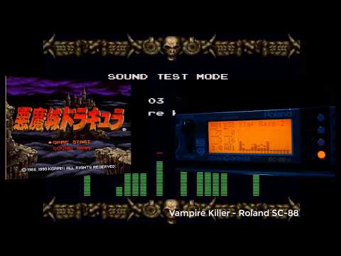 Vampire Killer - Castlevania - Sharp X68000 - MIDI Roland SC-88