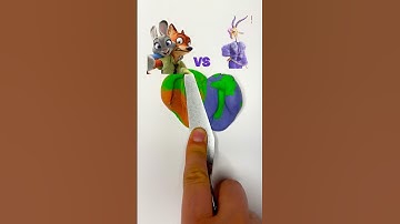 Zootopia Mixing Color 😻 #disney #art #satisfying #paintart #zootopia #colors #diy #shortsvideo