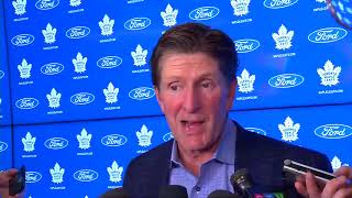 Maple Leafs Practice: Mike Babcock - October 3, 2019